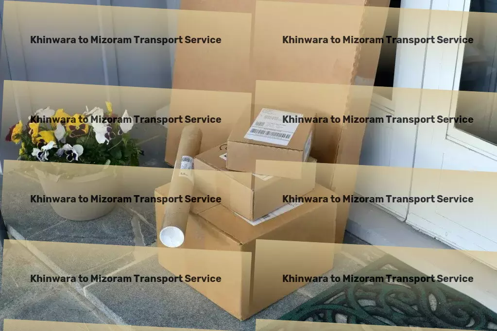 Khinwara to Mizoram Transport Logistics and freight forwarding