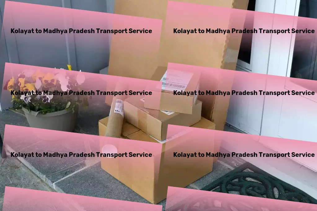 Kolayat to Madhya Pradesh Transport Your guide to unlocking the advantages of Indian logistics! - Inter-city courier services