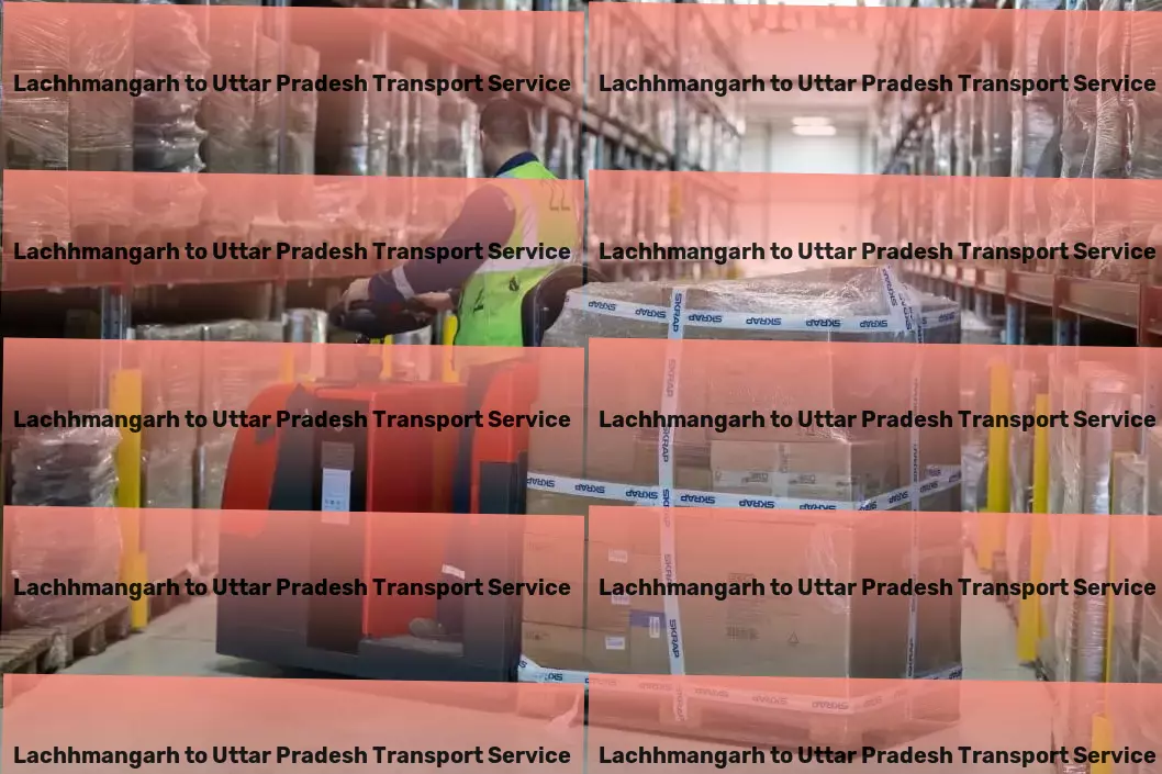 Lachhmangarh to Uttar Pradesh Transport Commercial shipping solutions