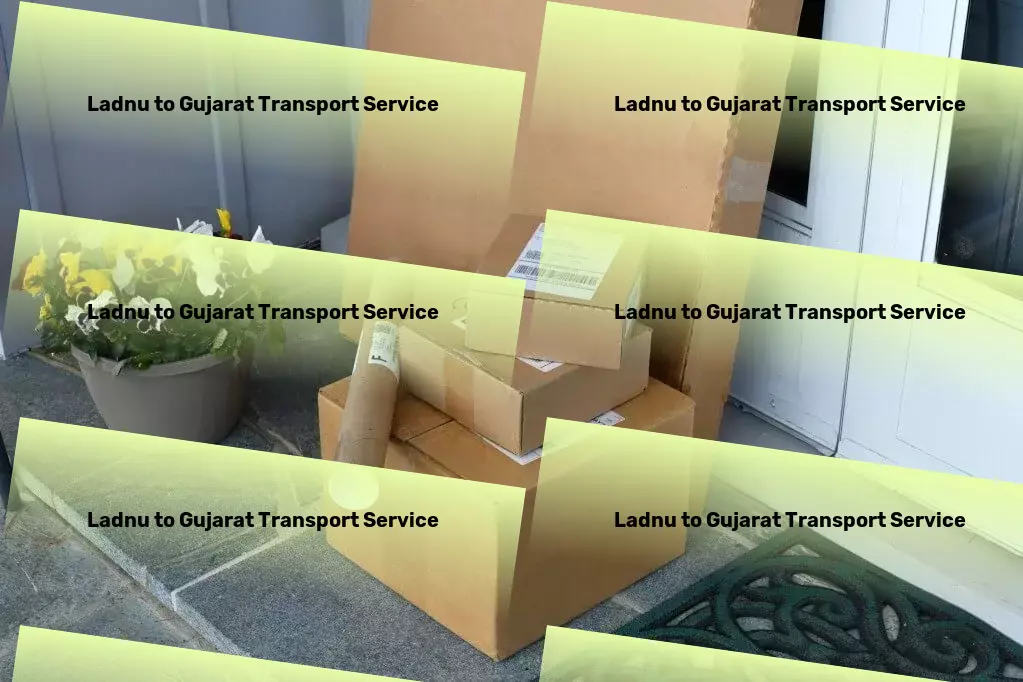 Ladnu to Gujarat Transport Specialized household logistics